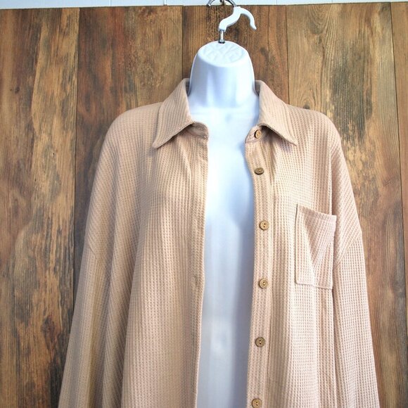 Hotouch Women's Waffle Button Down Casual Shirt XXL - Picture 2 of 5